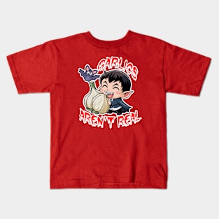 Dracula - Garlics aren't real Kids T-Shirt